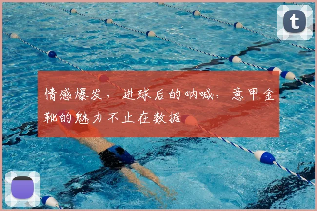 情感爆发，进球后的呐喊，意甲金靴的魅力不止在数据